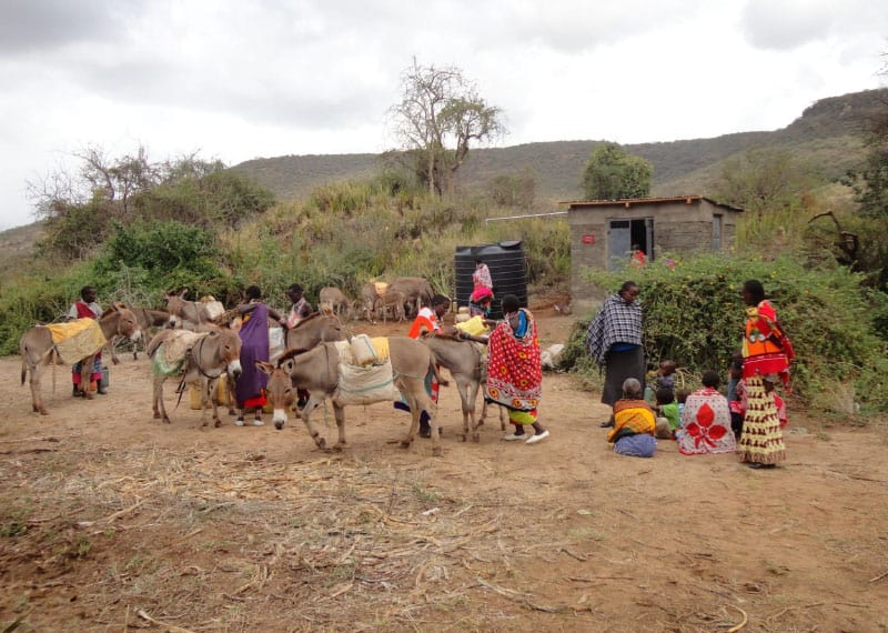 November 1, 2012: The women can fetch water from the well.