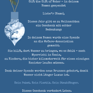 Personalisierte Weihnachtskarte